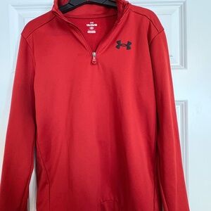 Under Armour Boy’s Red Quarter-Zip Sweater